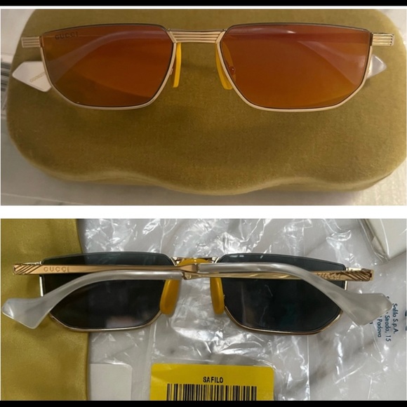 GUCCI UNISEX ORANGE MIRROR , SAME STYLE WORE TO THE GRAMMYS ON BILLIE EILISH - Picture 16 of 16